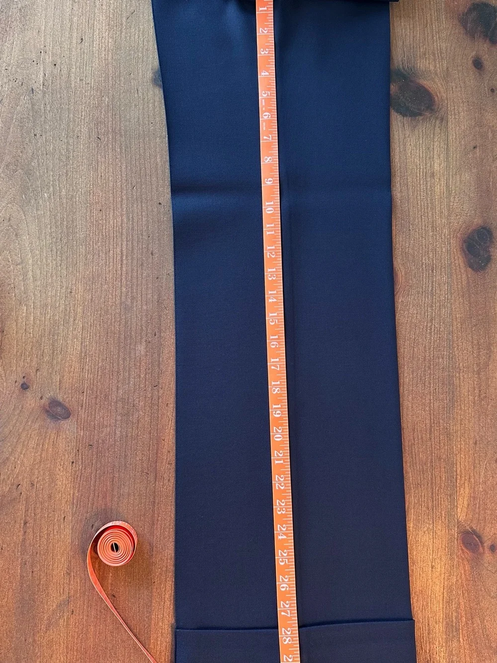 SEZANE Navy High-Waist Tailored Lukas Trousers with Removable Belt